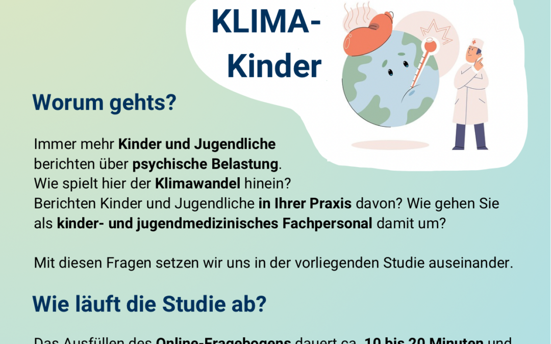 Forschungsprojektes „KLIMA-Kinder“ an der Friedrich-Schiller-Universität Jena 